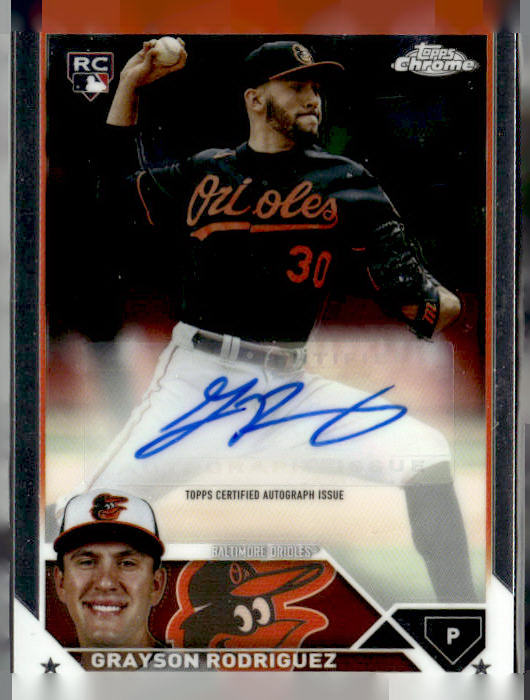 2023 Topps Chrome Update #AC-GR Grayson Rodriguez Autographs