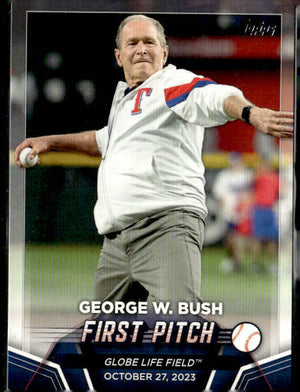 2024 Topps #FP-5 George W. Bush First Pitch