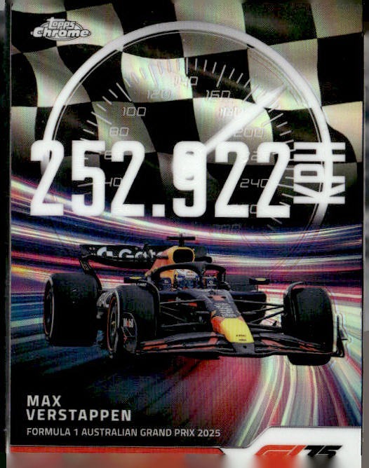 2025 Topps Chrome Formula 1 #TS-1 Max Verstappen Top Speed