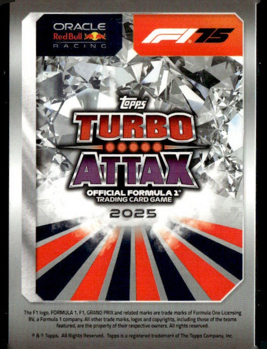 2025 Topps Turbo Attax F1 #277 Max Verstappen