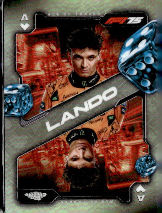 2025 Topps Chrome Formula 1 #SCA-4 Lando Norris Ace of Trades