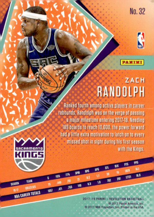 Panini Revolution #32 Zach Randolph Chinese New Year