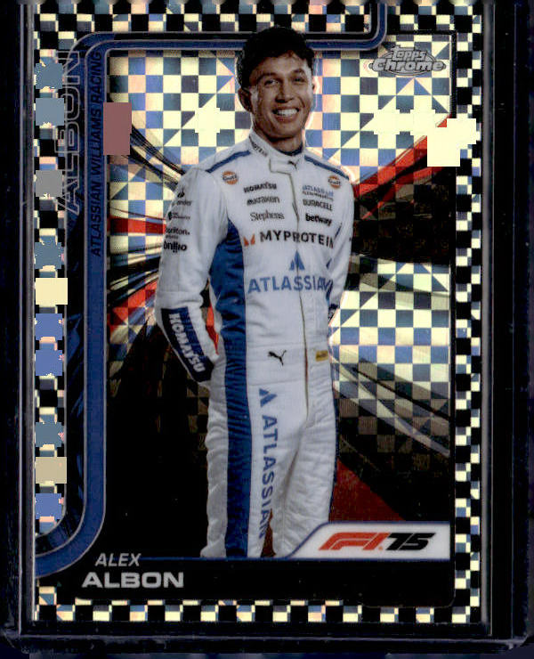 2025 #17 Alex Albon Checker Flag Refractor