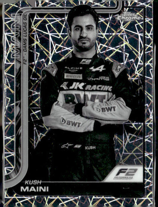 2025 #32 Kush Maini Black & White Lazer Refractor