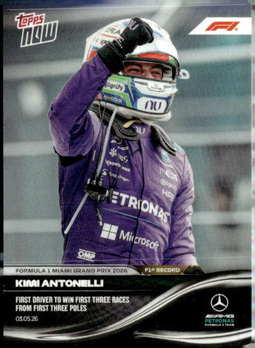 2026 Topps Now Formula 1 #025 Kimi Antonelli
