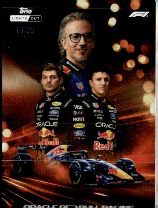 2026 Topps Lights Out Formula 1 #NNO Laurent Mekies/Max Verstappen/Isack Hadjar