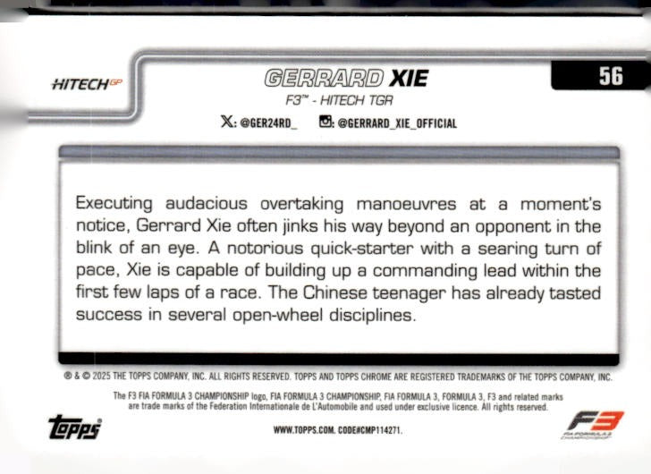Gerrard Xie Orange Checker /25