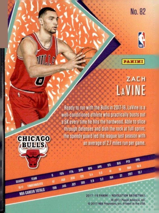 2017-18 Panini #82 Zach LaVine Chinese New Year