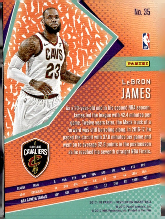 2017-18 Panini #35 LeBron James