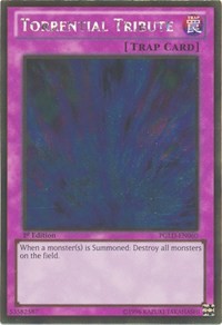1st Edition Torrential Tribute [PGLD-EN060 Near Mint] Gold Rare