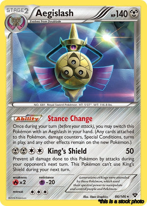 Holofoil Aegislash (86) [86/146 Lightly Played ]