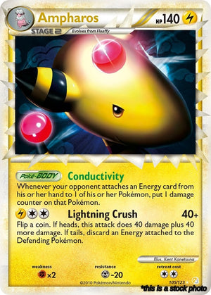 105/HS Ampharos (Prime) Ultra Rare Holofoil