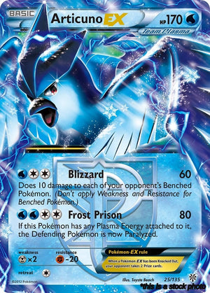 25/PLS Articuno EX (Team Plasma) Ultra Rare Holofoil