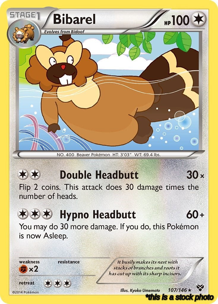 Rare Bibarel [107/146 Lightly Played ]