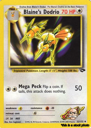032/132 Blaine's Dodrio Uncommon Unlimited