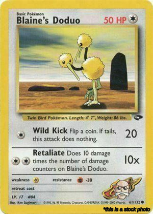 061/132 Blaine's Doduo Common Unlimited