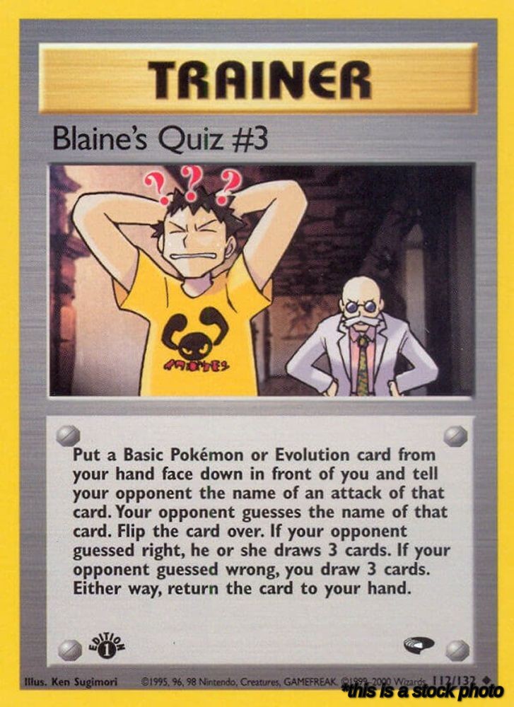 Blaine's Quiz #3