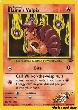 066/G2 Blaine's Vulpix Common Unlimited