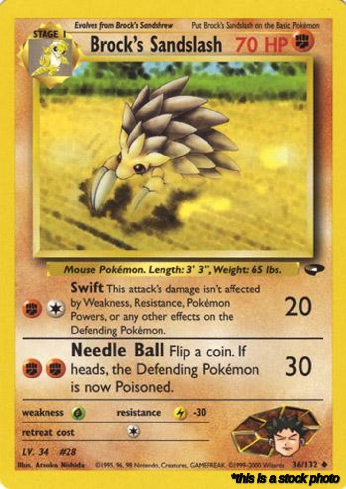036/G2 Brock's Sandslash Uncommon Unlimited