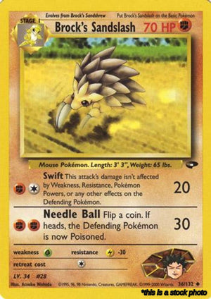 036/132 Brock's Sandslash Uncommon Unlimited