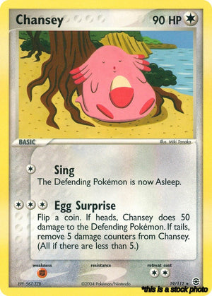 19/112 Chansey Rare Normal