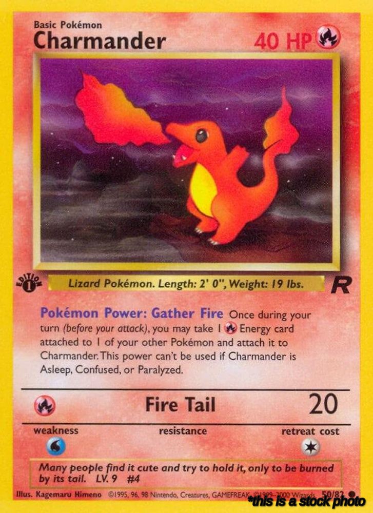 50/82 Charmander Common 1st Edition