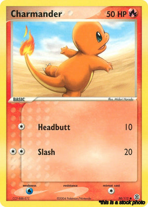 Normal Charmander - 058/112 [58/112 Lightly Played ]