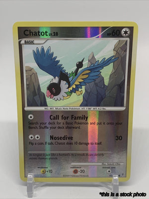 95 Chatot Common Reverse Holofoil Moderately Played
