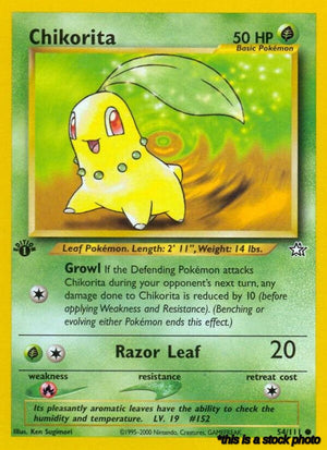54/111 Chikorita (54) Common 1st Edition
