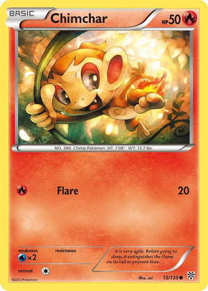 Common Chimchar [15/135 Lightly Played ]
