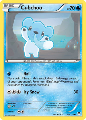 Common Cubchoo [40/135 Lightly Played ]