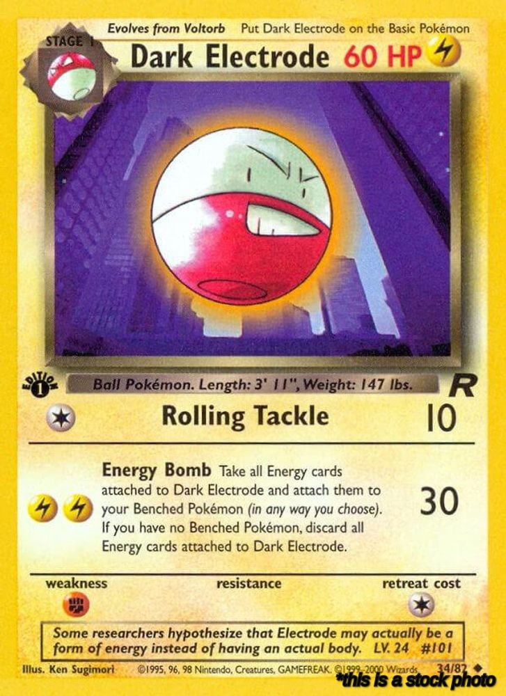 34/82 Dark Electrode Uncommon 1st Edition