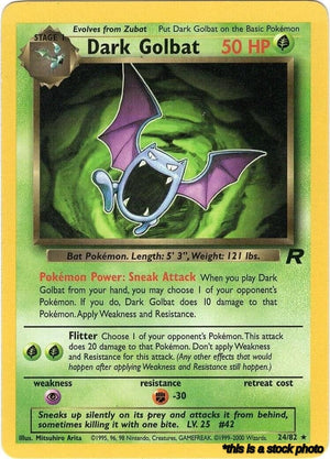 24/82 Dark Golbat (24) Rare Unlimited