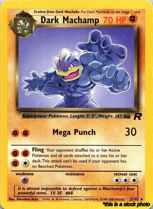 27/82 Dark Machamp (27) Rare Unlimited