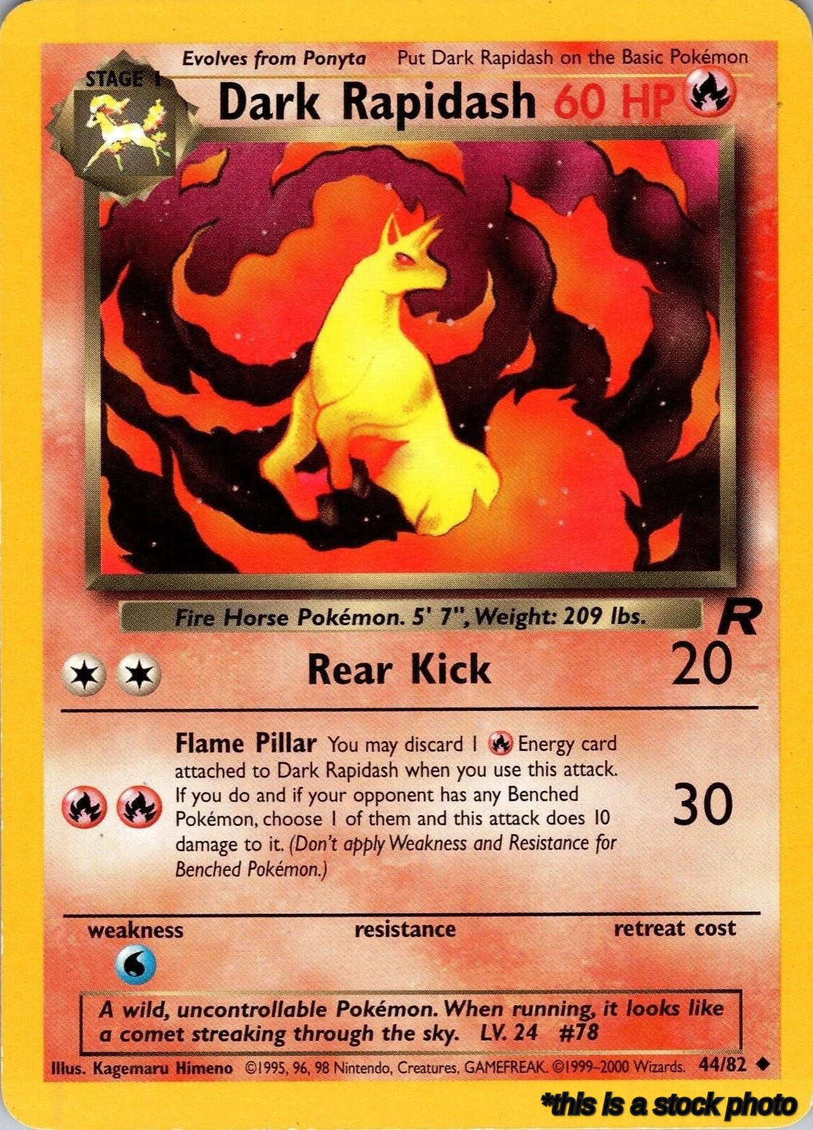 44/82 Dark Rapidash Uncommon Unlimited