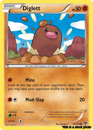 Normal Diglett [58/146 Lightly Played ]