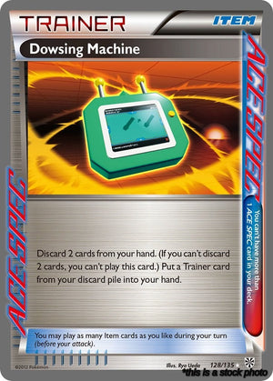 128/135 Dowsing Machine Rare Ace Holofoil