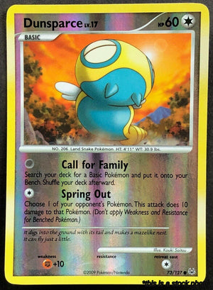 73/127 Dunsparce Common Reverse Holofoil Near Mint