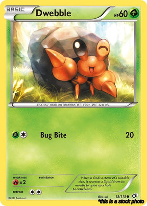 13/113 Dwebble Common Reverse Holofoil