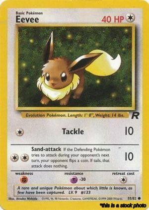 55/82 Eevee Common 1st Edition