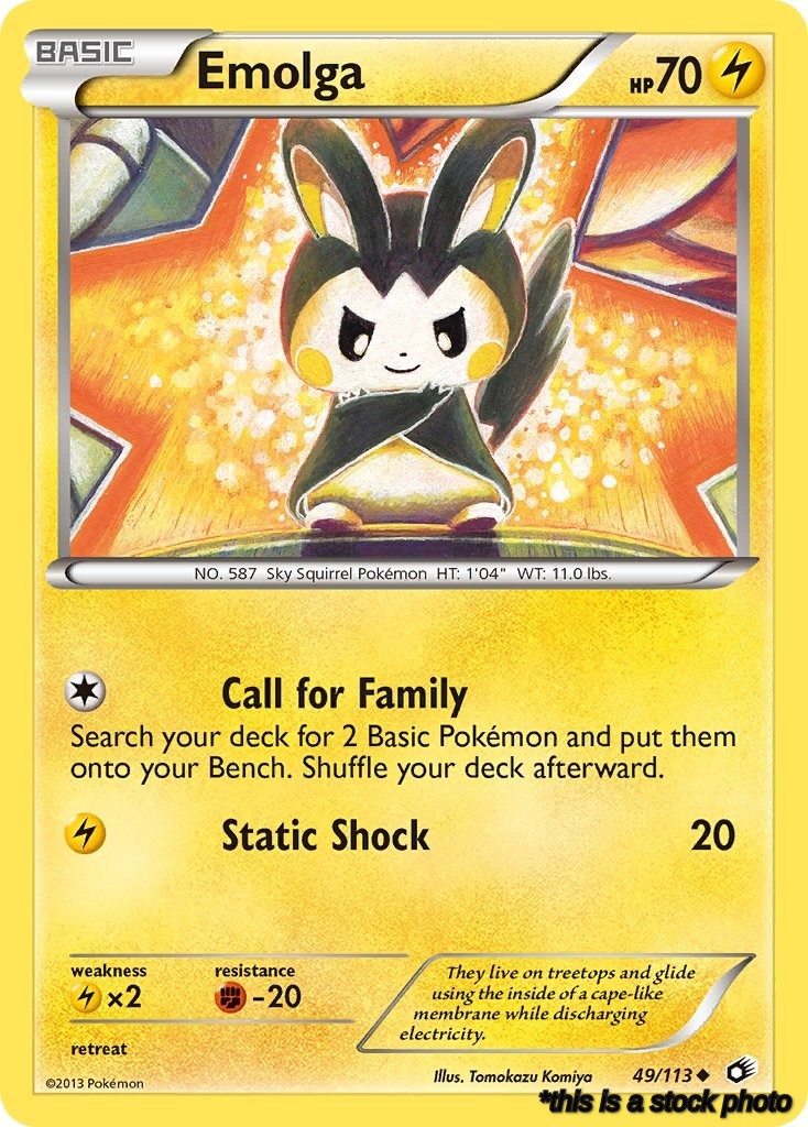 Uncommon Emolga [49/113 Lightly Played ]