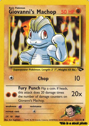 072/132 Giovanni's Machop Common Unlimited