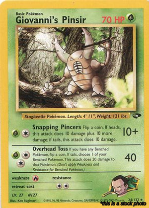024/132 Giovanni's Pinsir Rare Unlimited