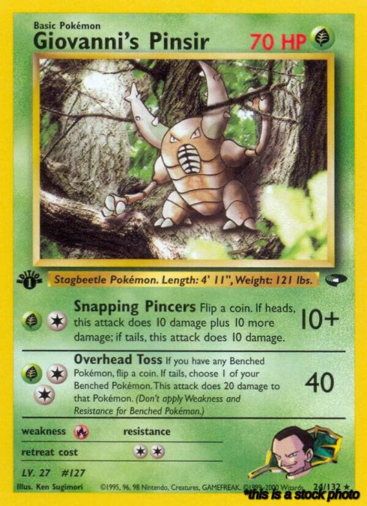 024/132 Giovanni's Pinsir Rare 1st Edition