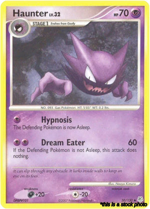 Reverse Holofoil Haunter [50/130 Heavily Played ]