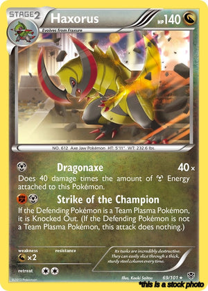 Holofoil Haxorus [69/101 Moderately Played ]