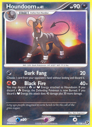 Rare Houndoom [18/106 Moderately Played ]