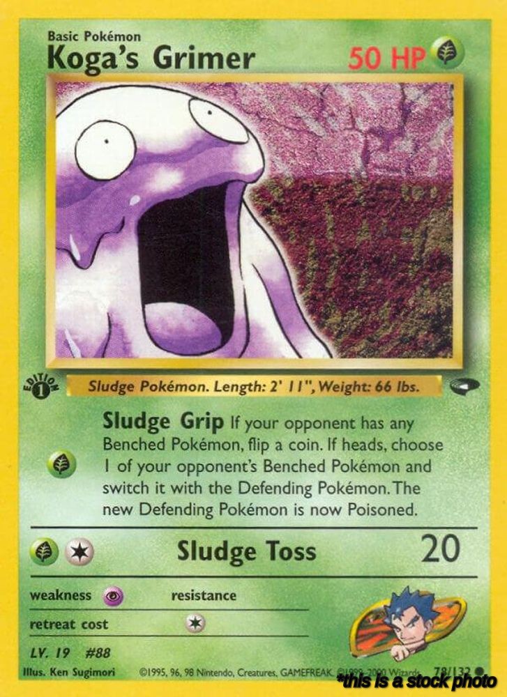 078/132 Koga's Grimer Common 1st Edition