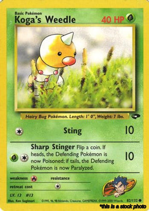 082/132 Koga's Weedle Common Unlimited