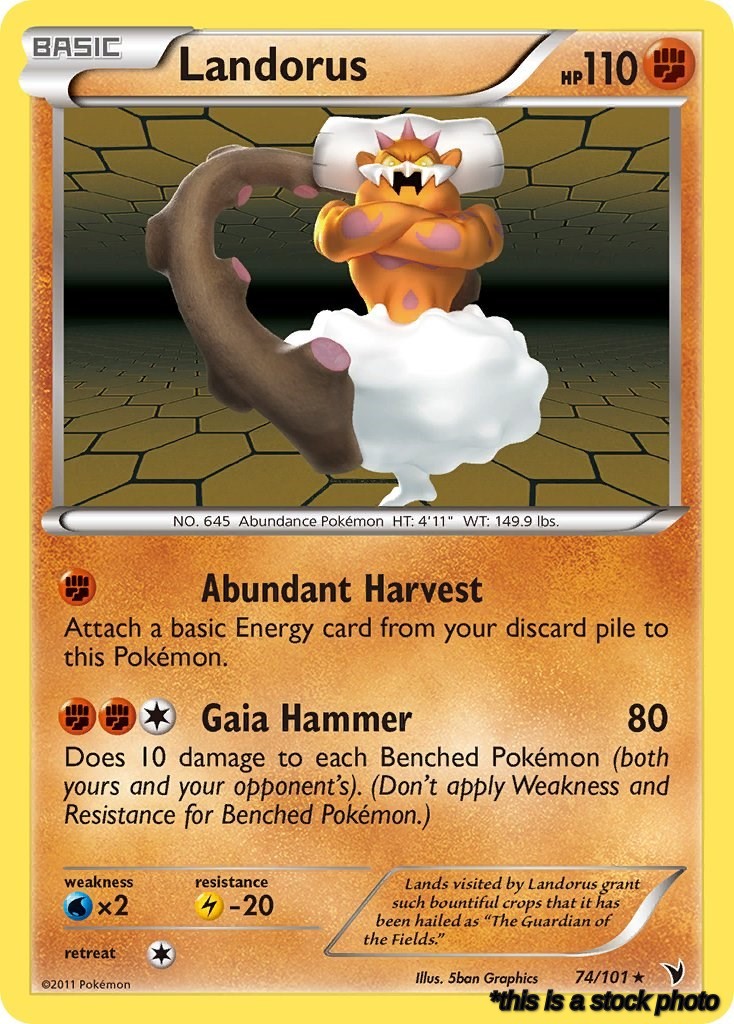 74/101 Landorus Holo Rare Holofoil